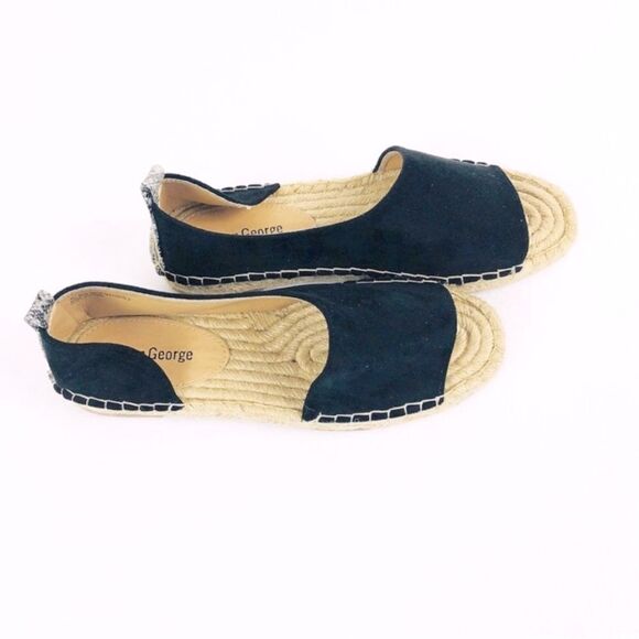 Queen George Sandals Flats Black 7.5 NEW - Picture 4 of 8